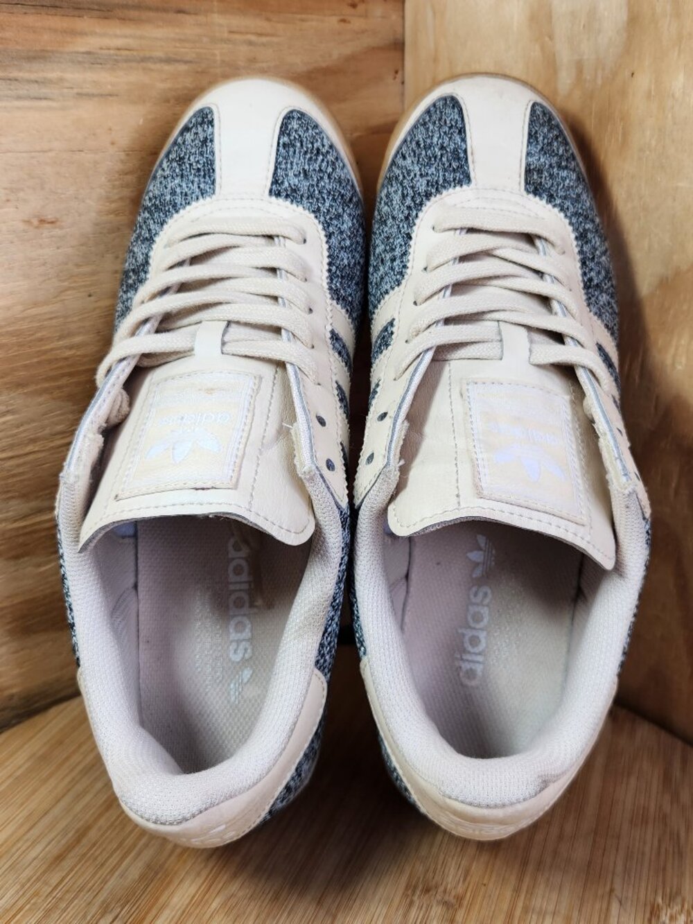 Adidas Samoa Tex Linen Womens Tweed Sneakers Size 9 - Picture 7 of 10